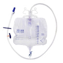 Bettbeutel - Urinbeutel - 2000 ml 120 cm - Ablass Dreh- / Schwenk - Geschl. System - Steril - Medfein - PZN 04438443