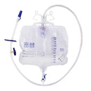 Bettbeutel - Urinbeutel - 2000 ml 120 cm - Ablass Dreh- / Schwenk - Geschl. System - Steril - Medfein - PZN 04438443 - VPE zu 10 Stück - Versandkostenfrei