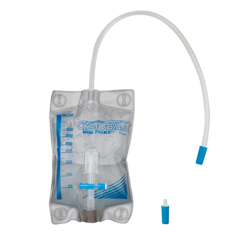 UROMED Beinbeutel Cystobag Mini 750 KS 750 ml 50 cm Steril PZN 04242208 - VPE 10 Stück